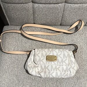 Michael Kors Cream Logo Crossbody Bag